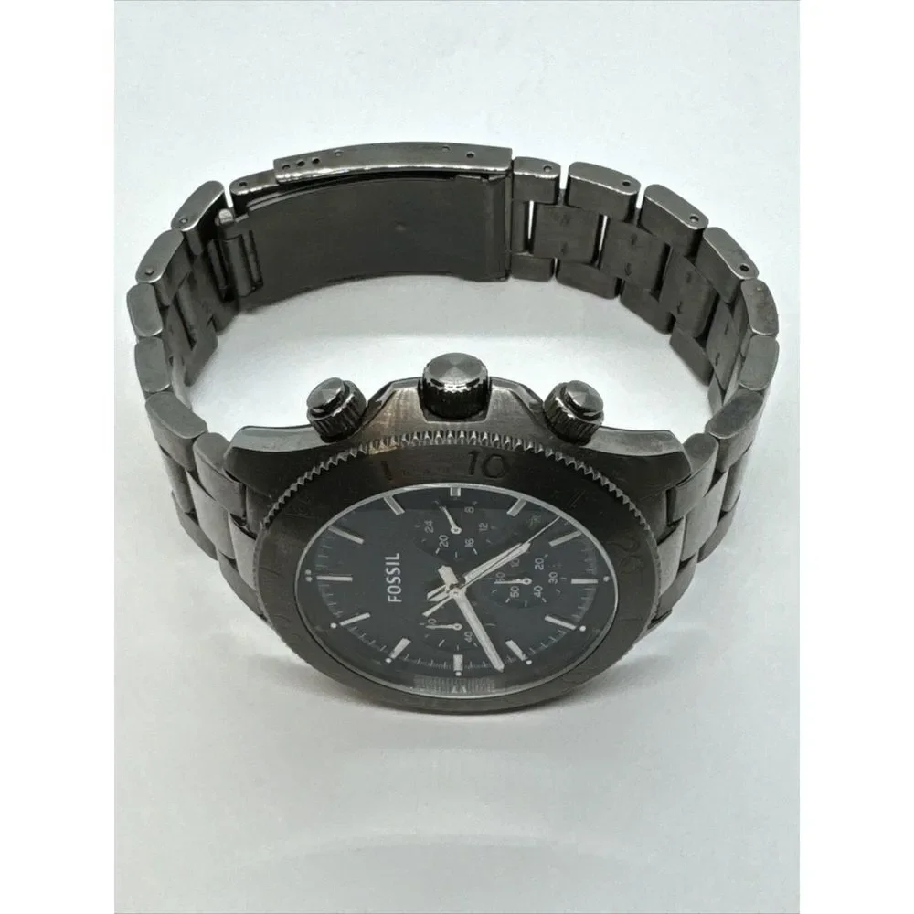 Fossil Retro CH2896 Men's Black Stainless Steel Analog Dial Quartz Watch JNA355